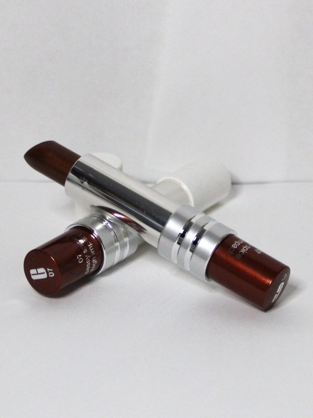 CLINIQUE LIPSTICK HIGH IMPACT "07 SASSY SPICE" LOT OF 2